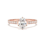 Load image into Gallery viewer, Bérénice - Oval diamond pavé ring