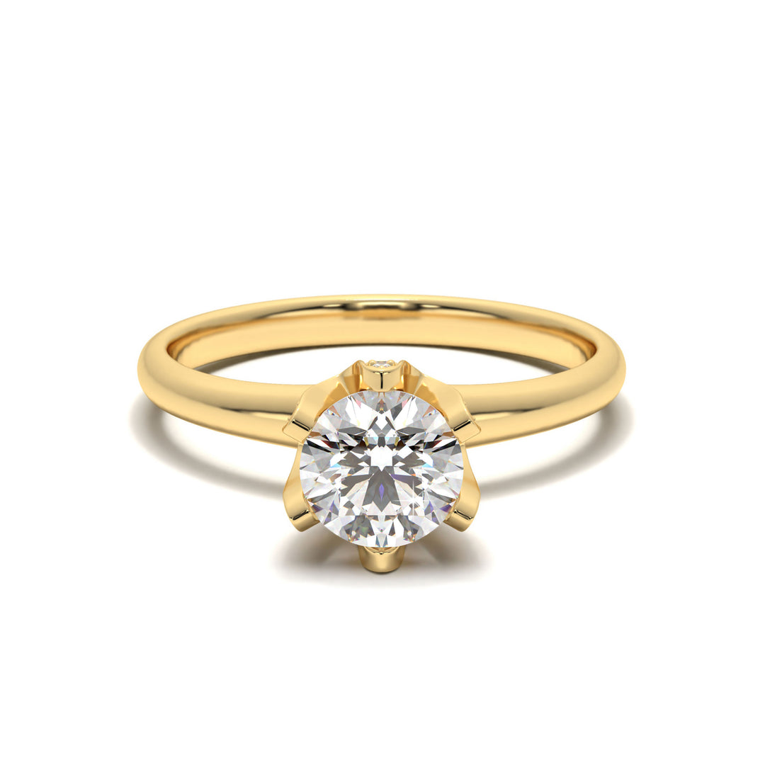 Béatrice - Pavé-accented hidden halo