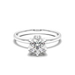 Load image into Gallery viewer, Béatrice - Pavé-accented hidden halo