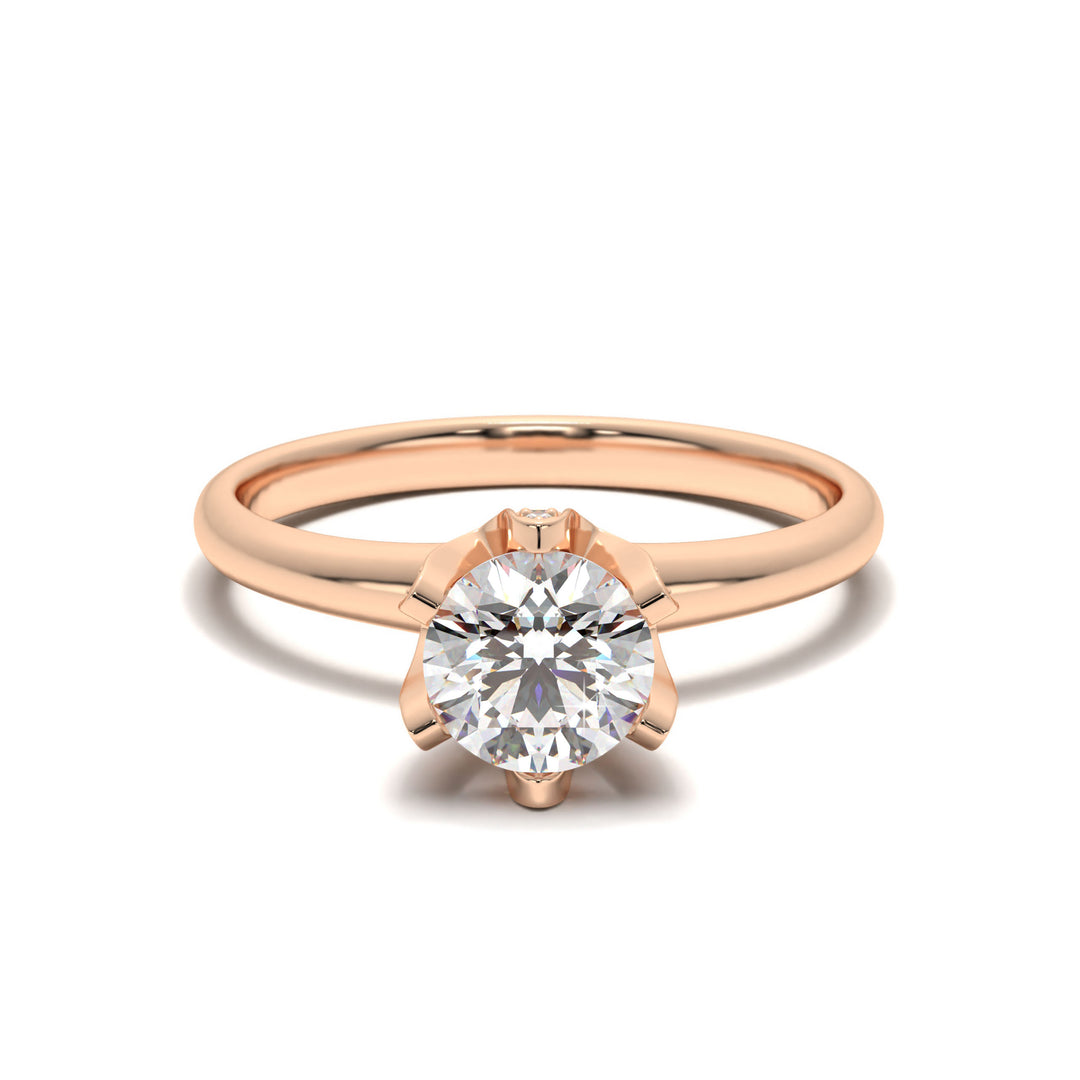 Béatrice - Pavé-accented hidden halo