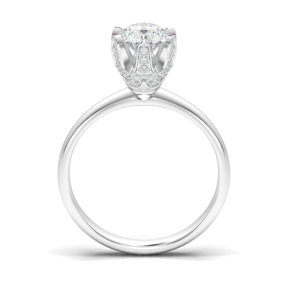 Béatrice - Pavé-accented hidden halo