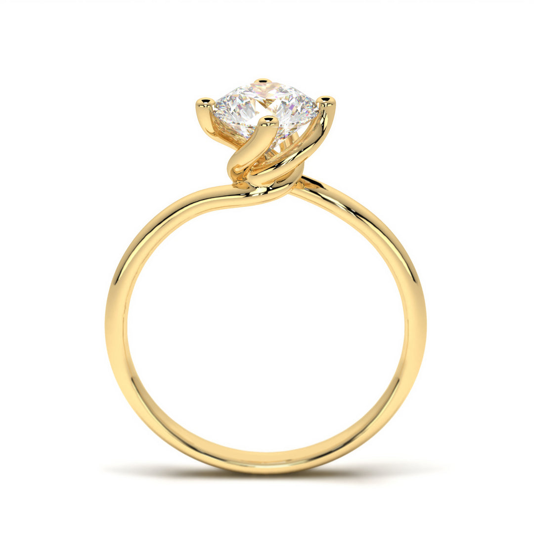Sabine - Modern solitaire with twisted band