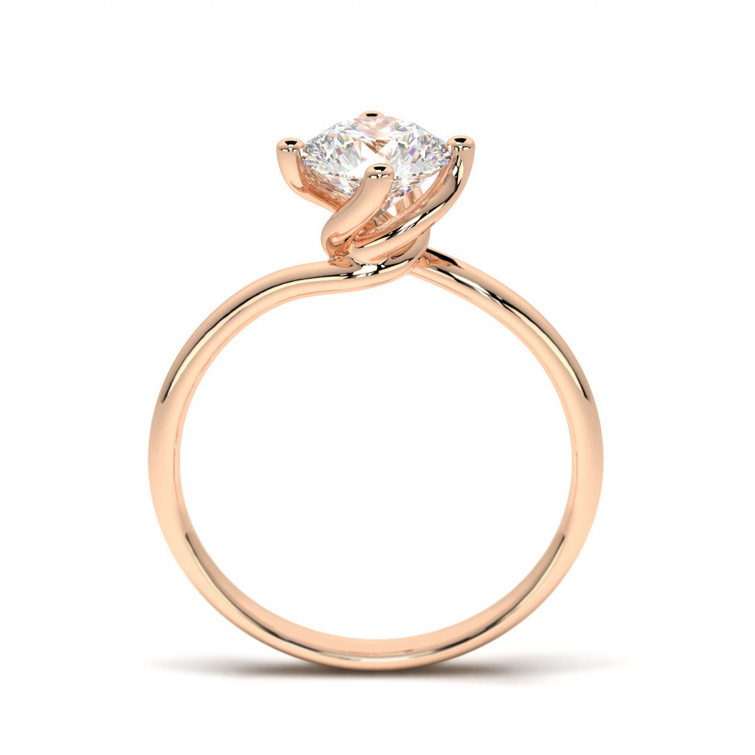 Sabine <br> Modern Solitaire with Twisted Band