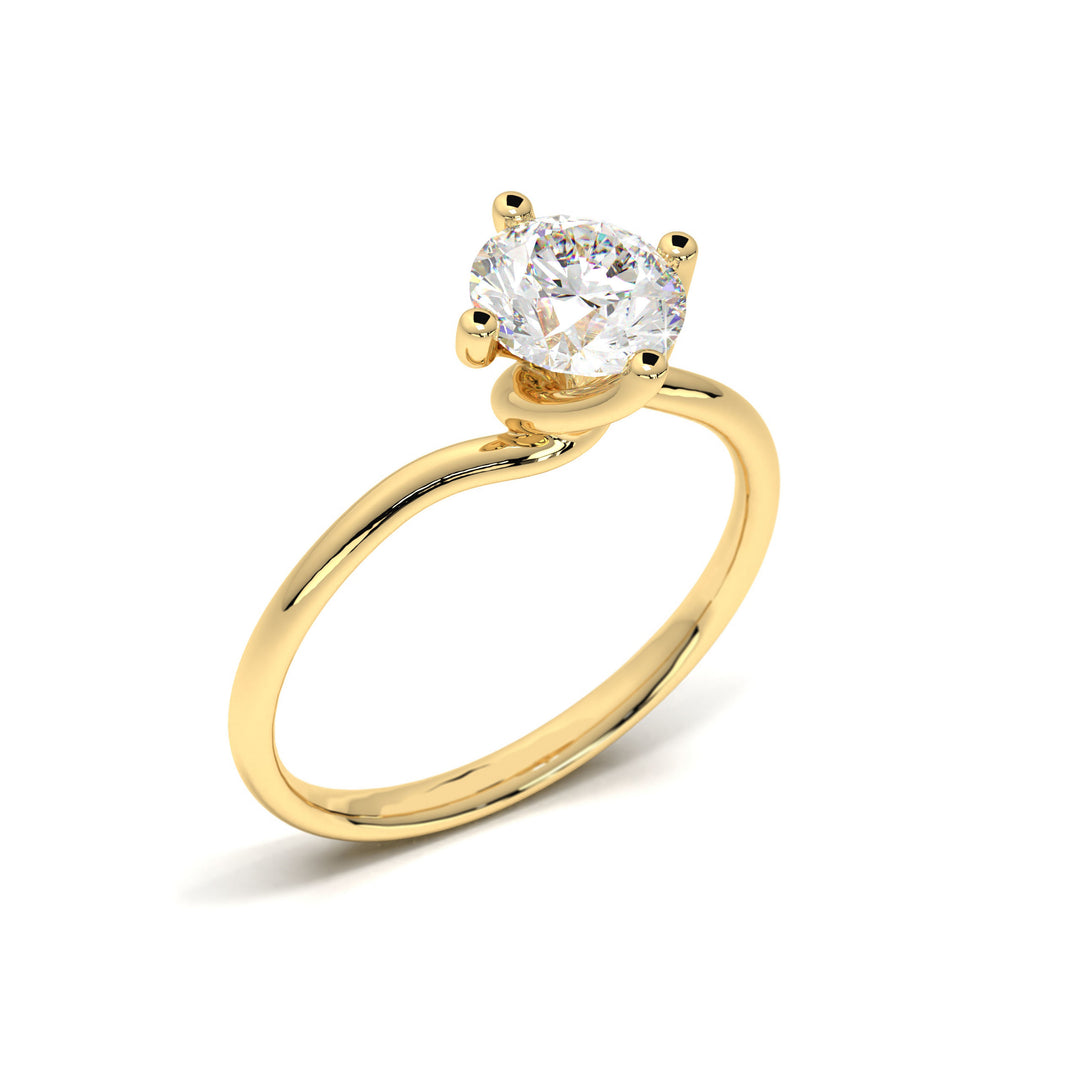 Sabine <br> Modern Solitaire with Twisted Band