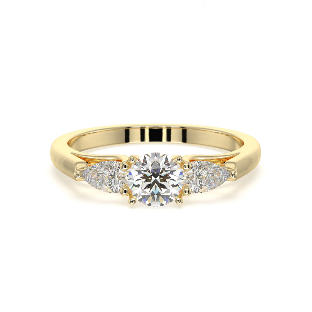 Charlotte <br> Radiant Trio Diamond Ring