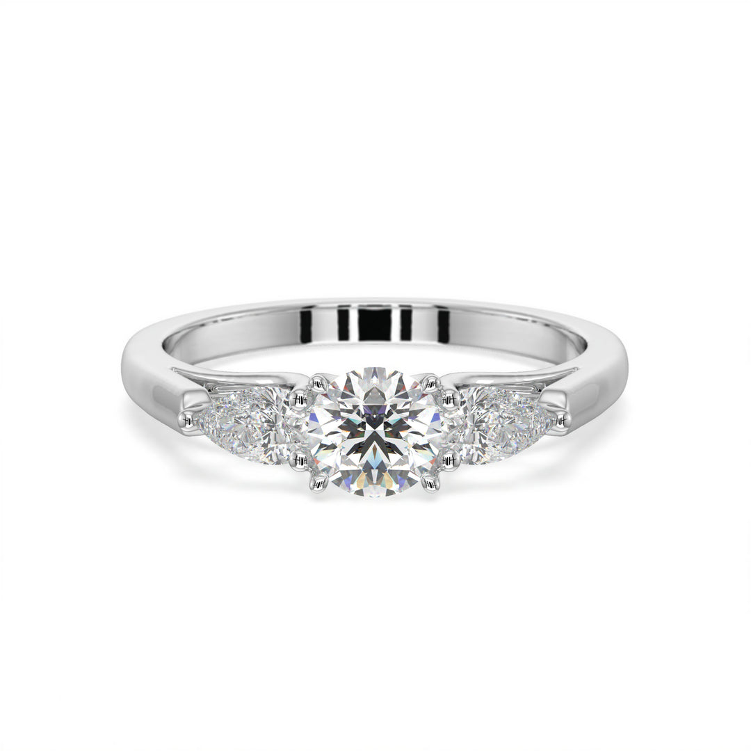 Charlotte <br> Radiant Trio Diamond Ring