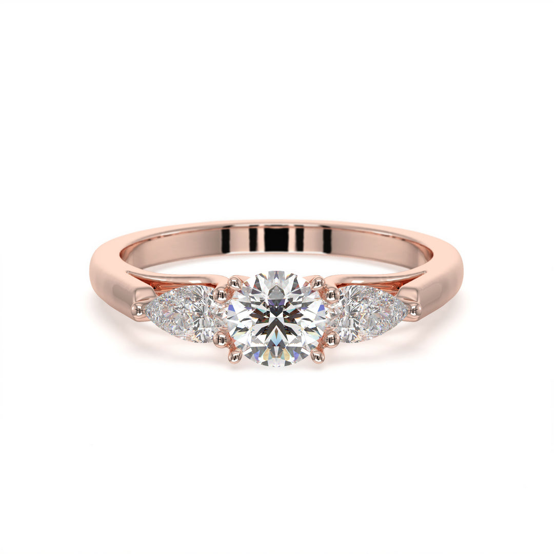 Charlotte <br> Radiant Trio Diamond Ring