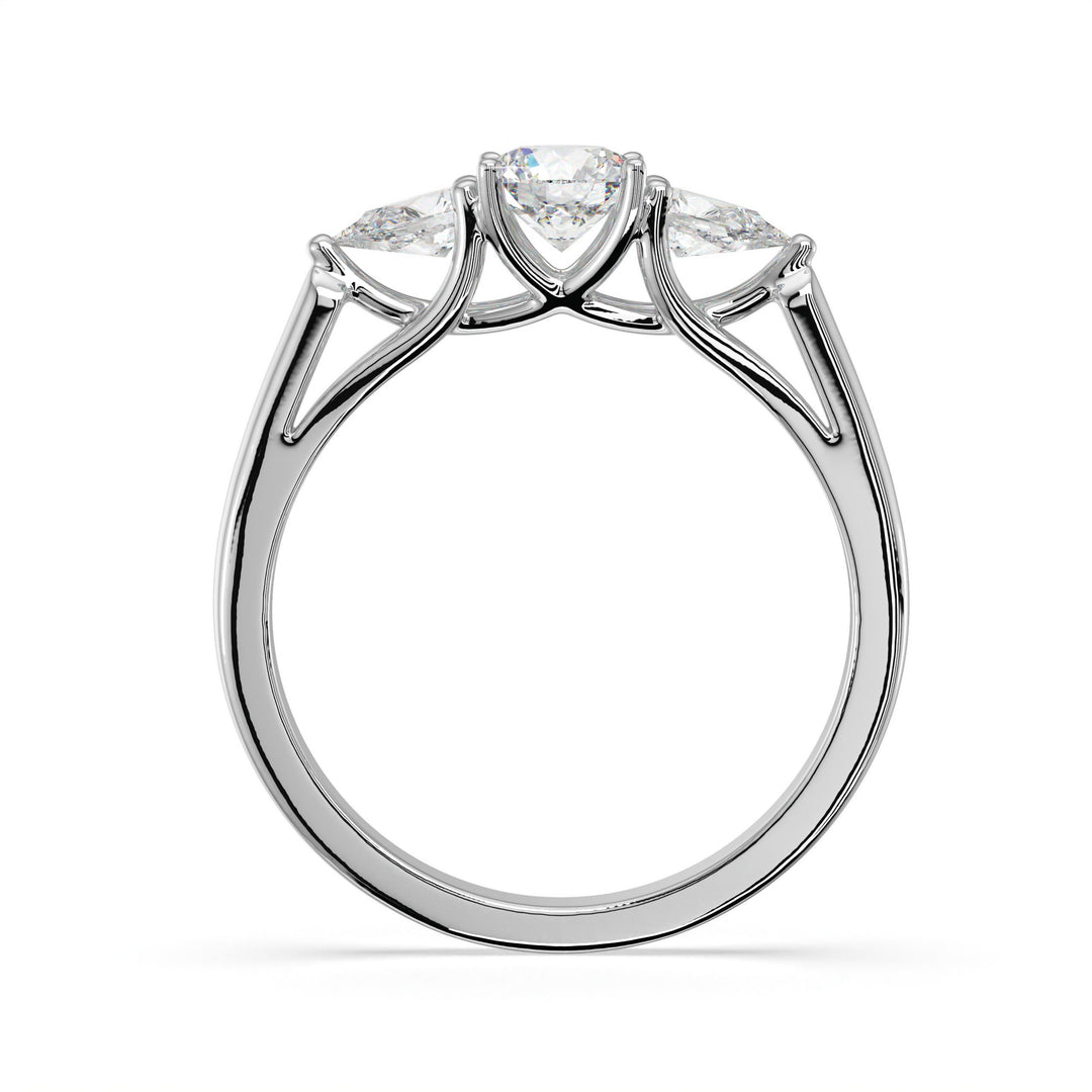 Charlotte <br> Radiant Trio Diamond Ring