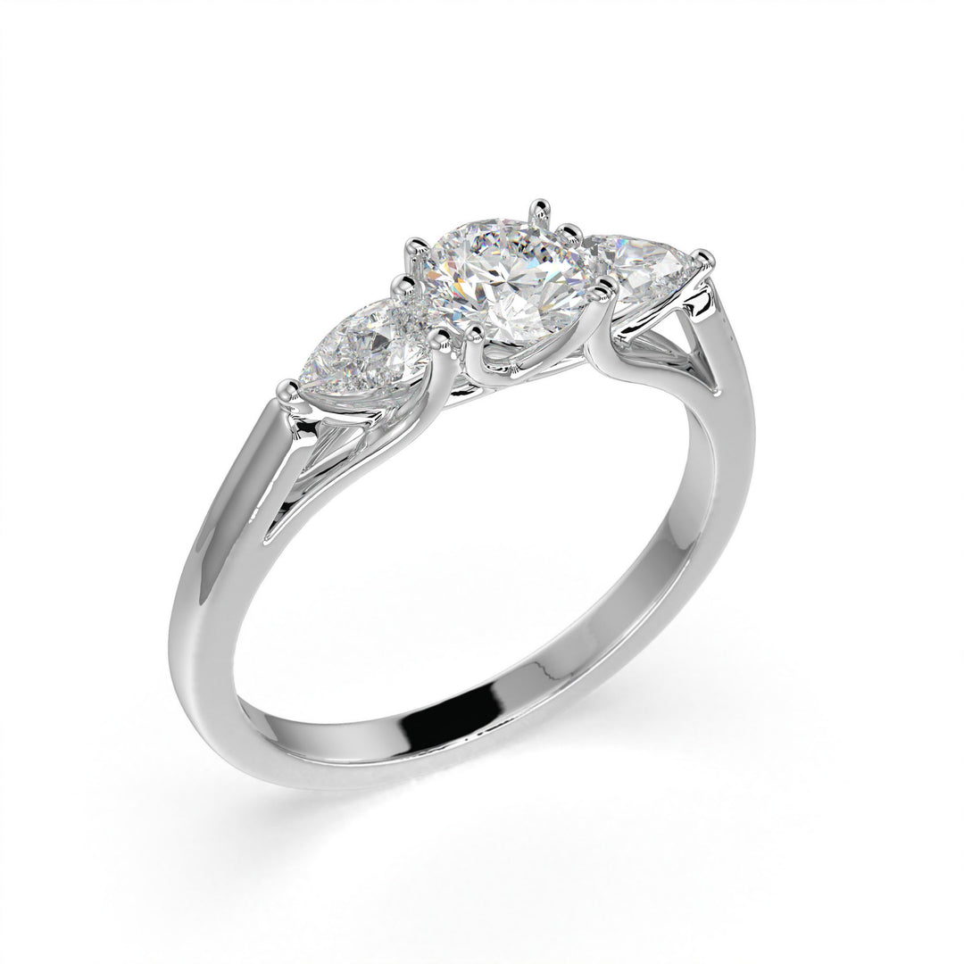 Charlotte <br> Radiant Trio Diamond Ring