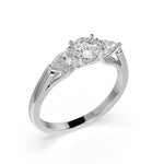 Load image into Gallery viewer, Charlotte - Radiant trio diamond ring