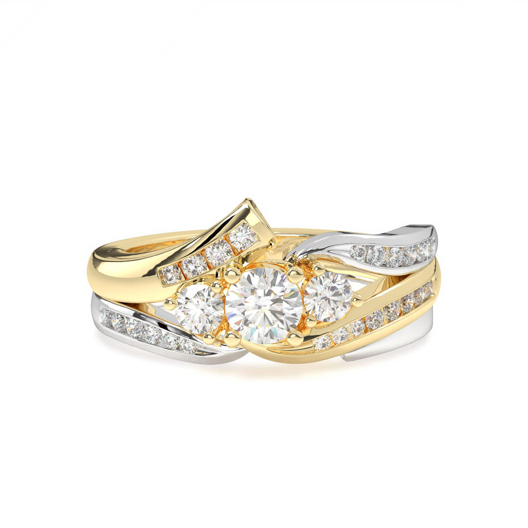 Amélie <br> Round Trilogy with Chanel Setting Shank