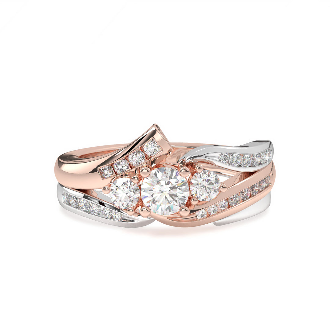 Amélie <br> Round Trilogy with Chanel Setting Shank