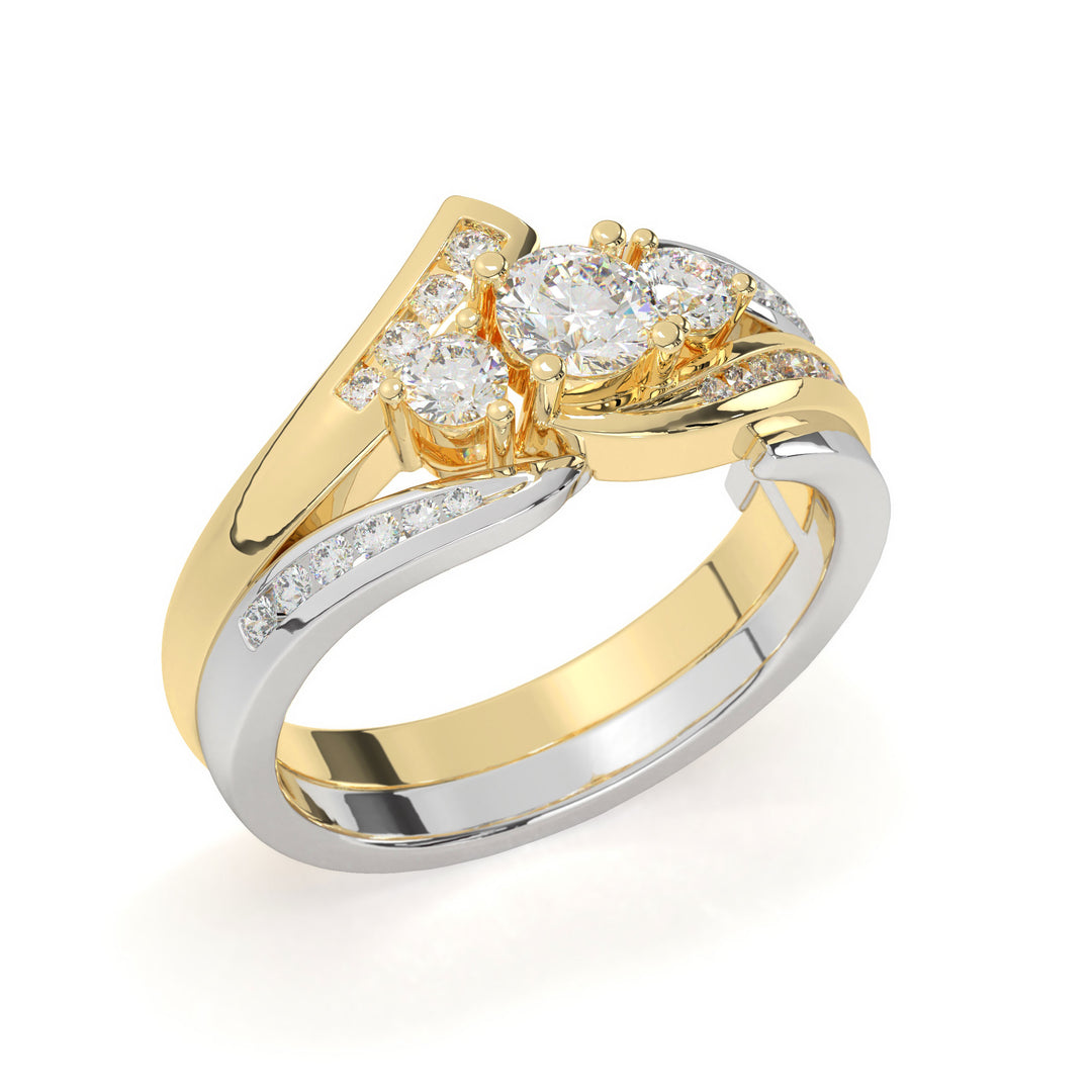 Amélie <br> Round Trilogy with Chanel Setting Shank