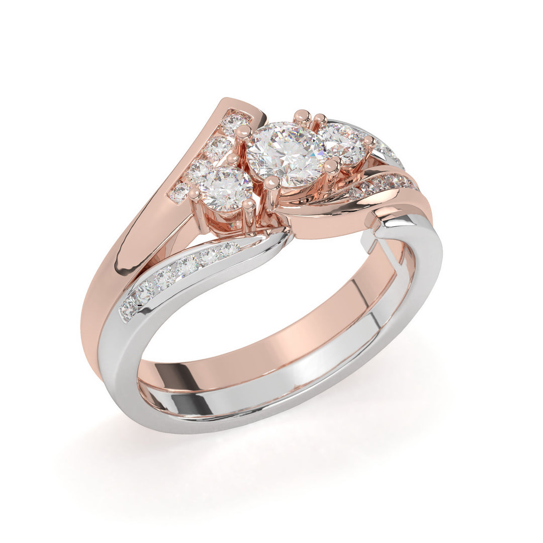 Amélie <br> Round Trilogy with Chanel Setting Shank