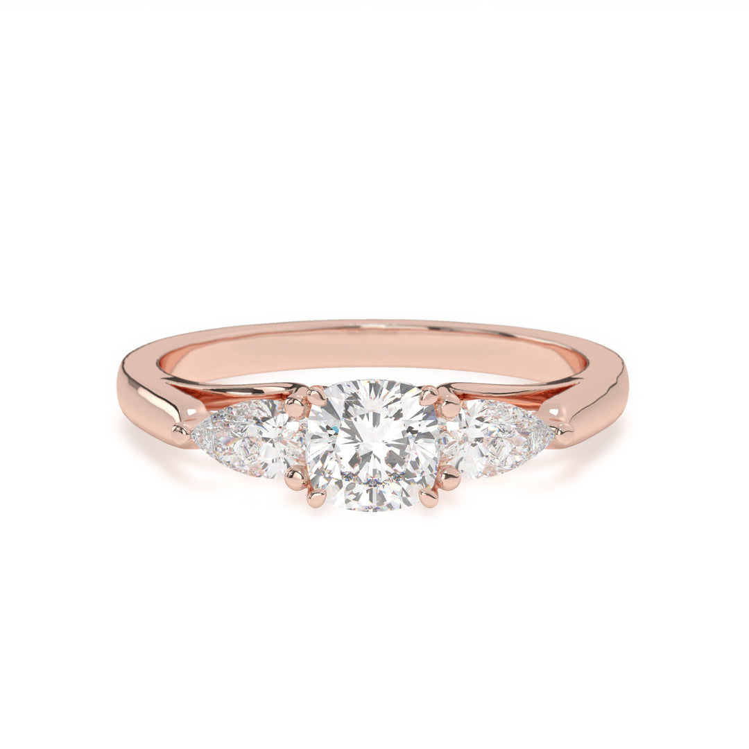 Ella  Pear Trilogy Ring