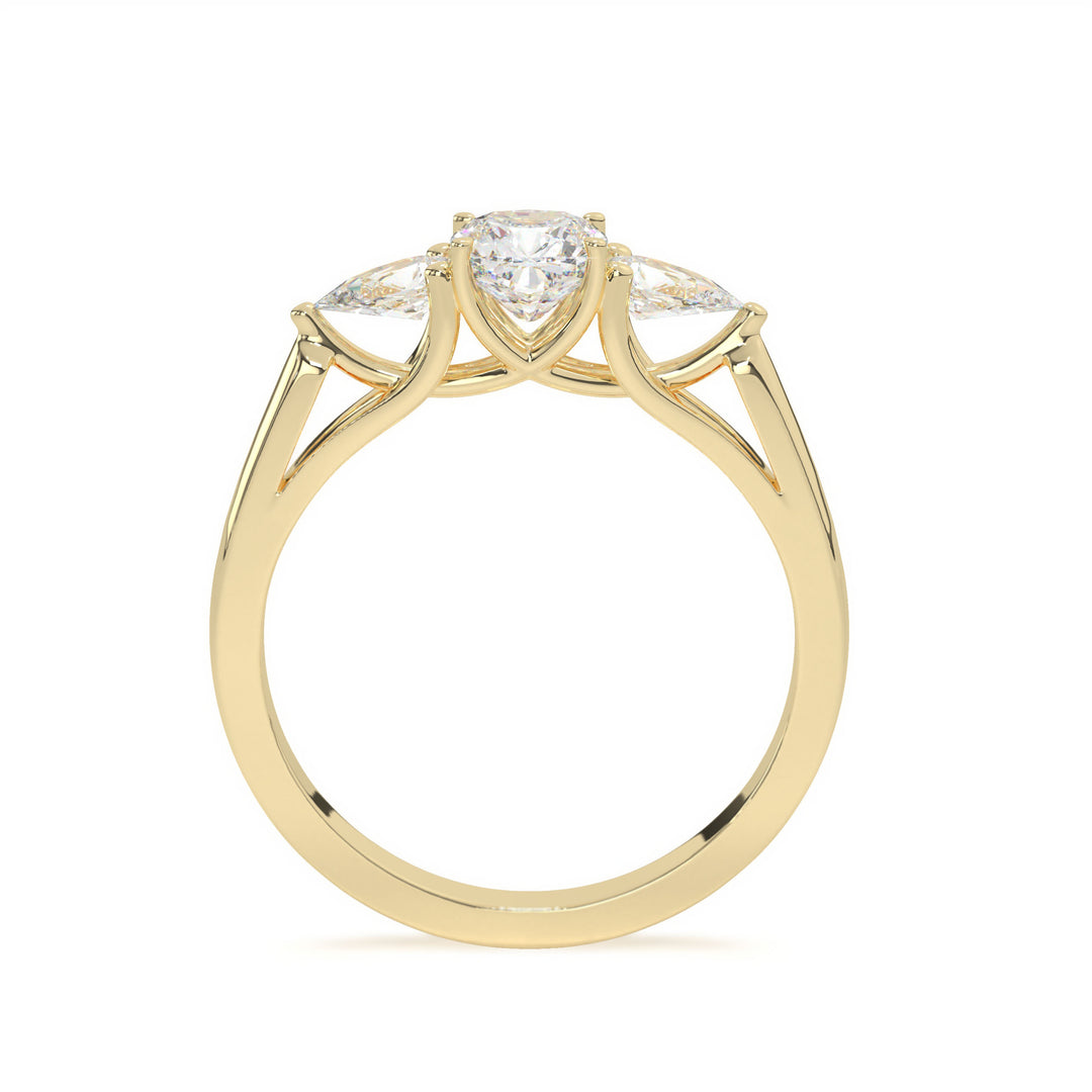 Ella  Pear Trilogy Ring
