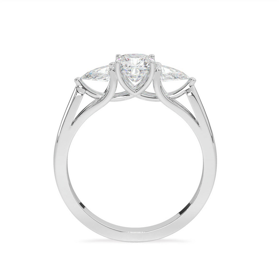 Ella  Pear Trilogy Ring