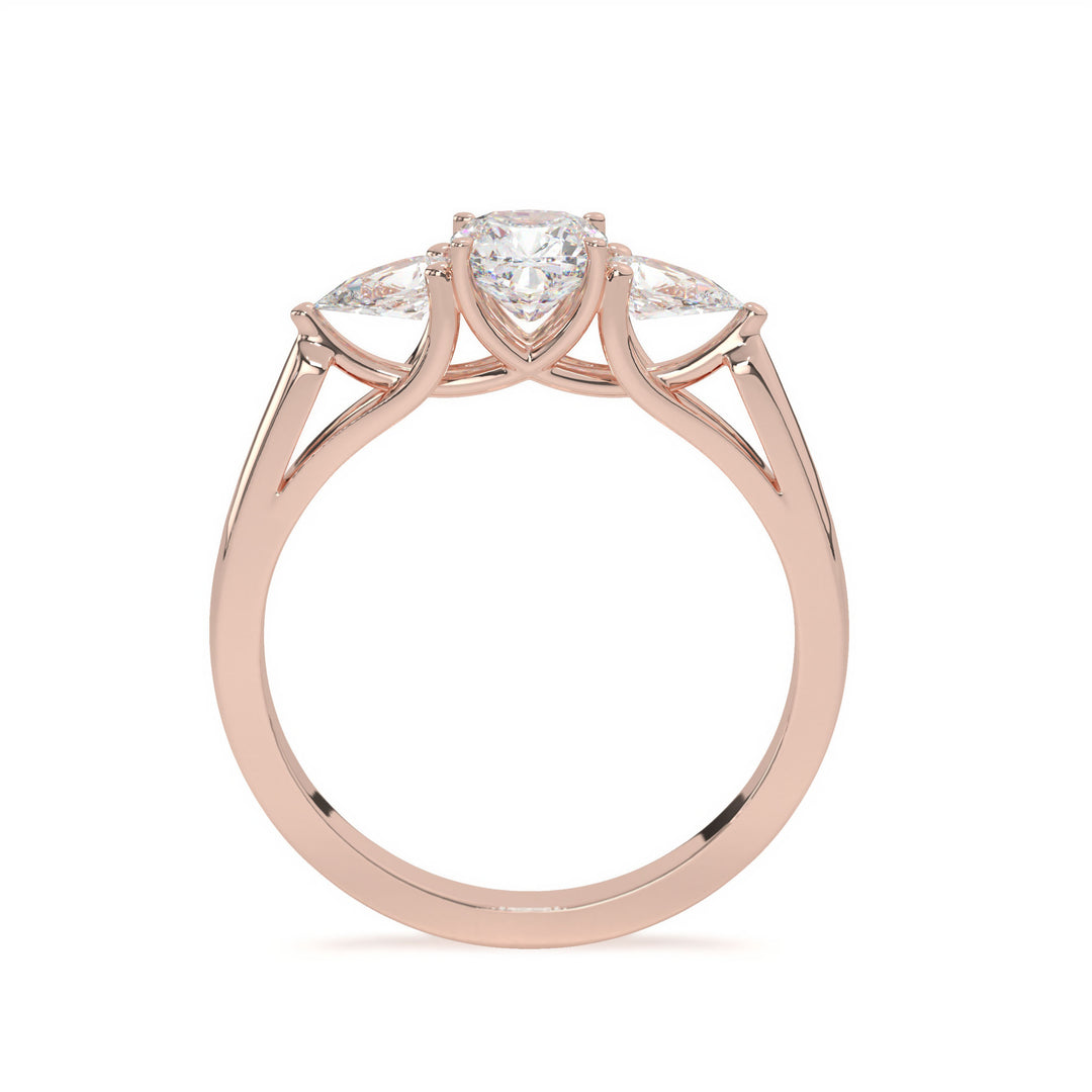 Ella  Pear Trilogy Ring