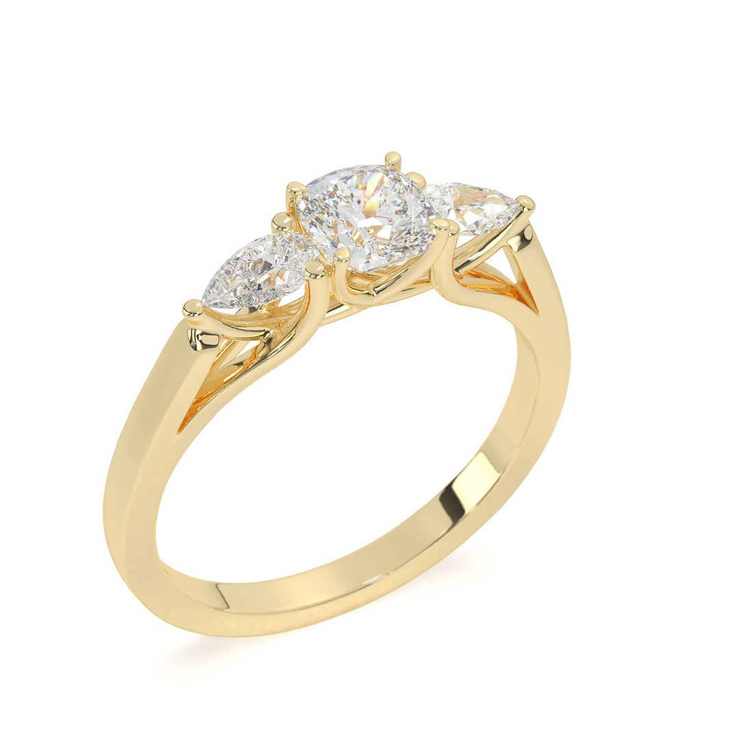 Ella  Pear Trilogy Ring