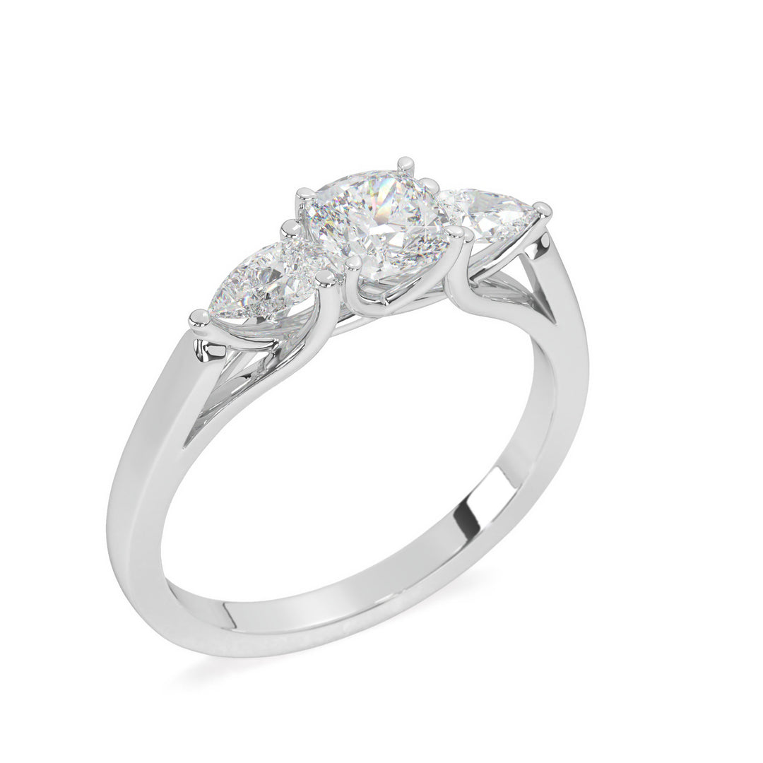 Ella  Pear Trilogy Ring