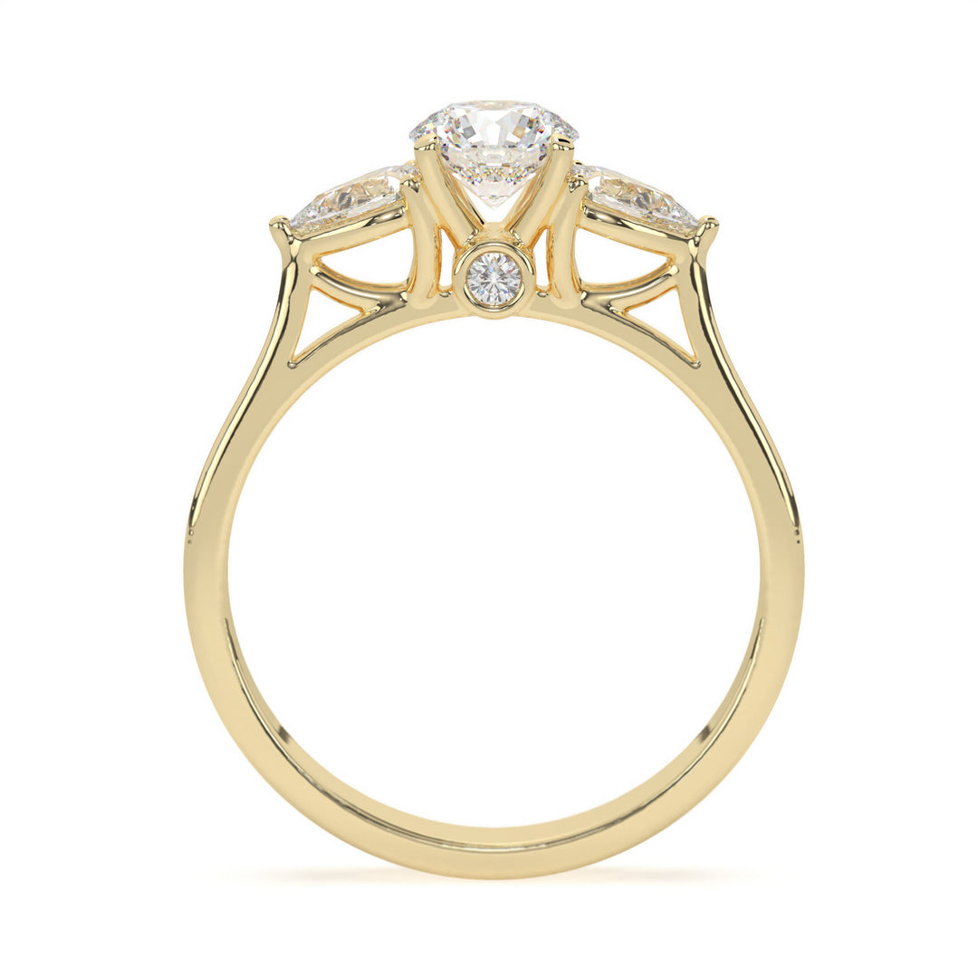Ã‰lÃ©anor  Brilliant Round Trilogy Ring
