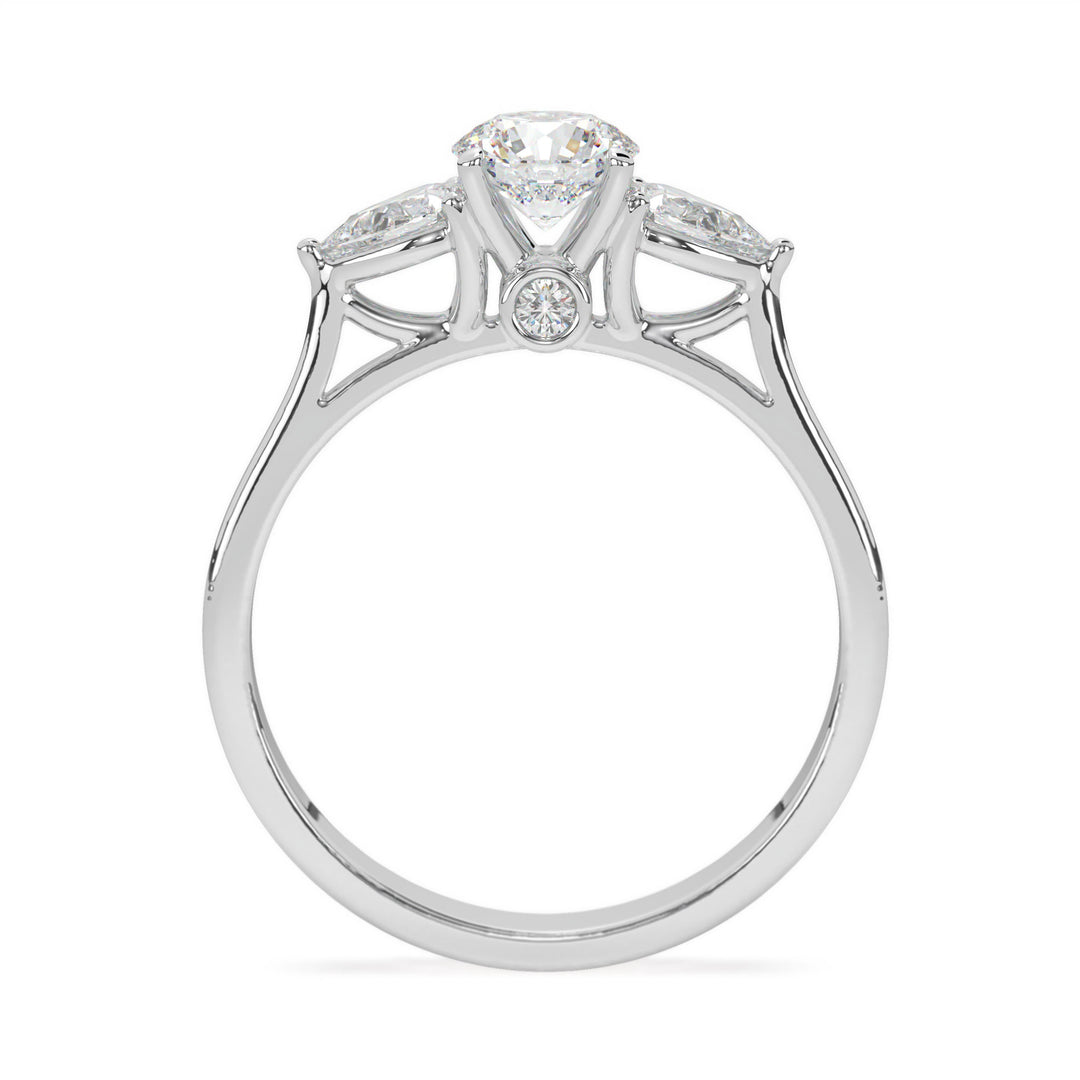 Ã‰lÃ©anor  Brilliant Round Trilogy Ring