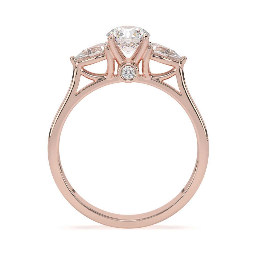 Ã‰lÃ©anor  Brilliant Round Trilogy Ring