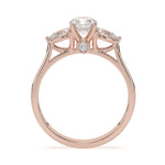 Load image into Gallery viewer, Éléanor - Brilliant round trilogy ring