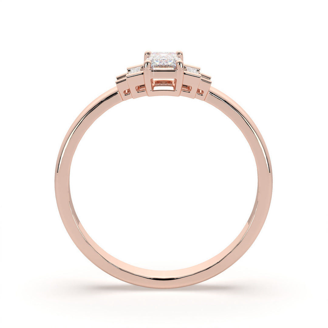 Christiane - Emerald-cut baguette trilogy