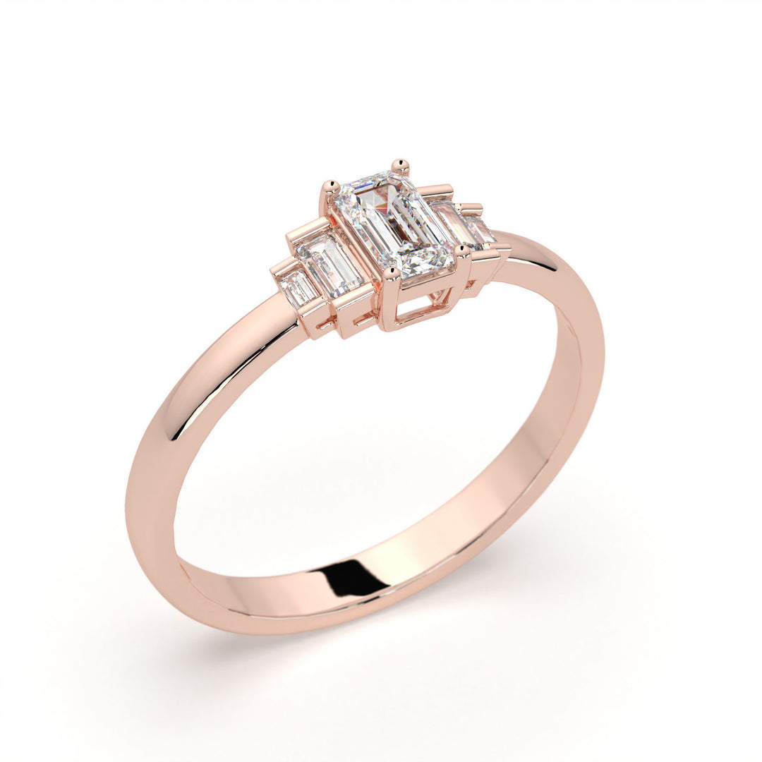 Christiane <br> Emerald-cut Baguette Trilogy