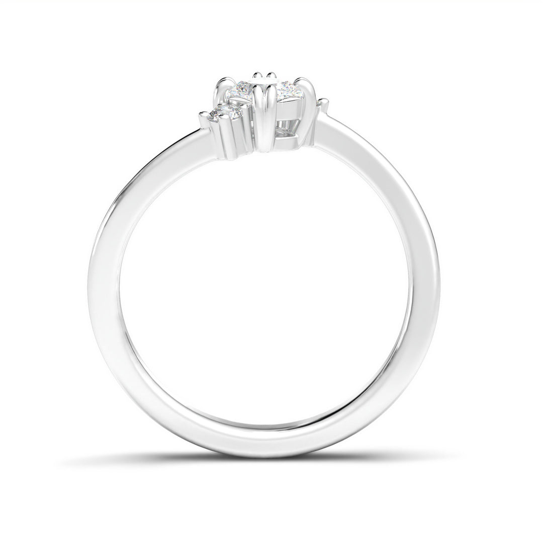 CÃ©line  Delicate Three-stone Elegance