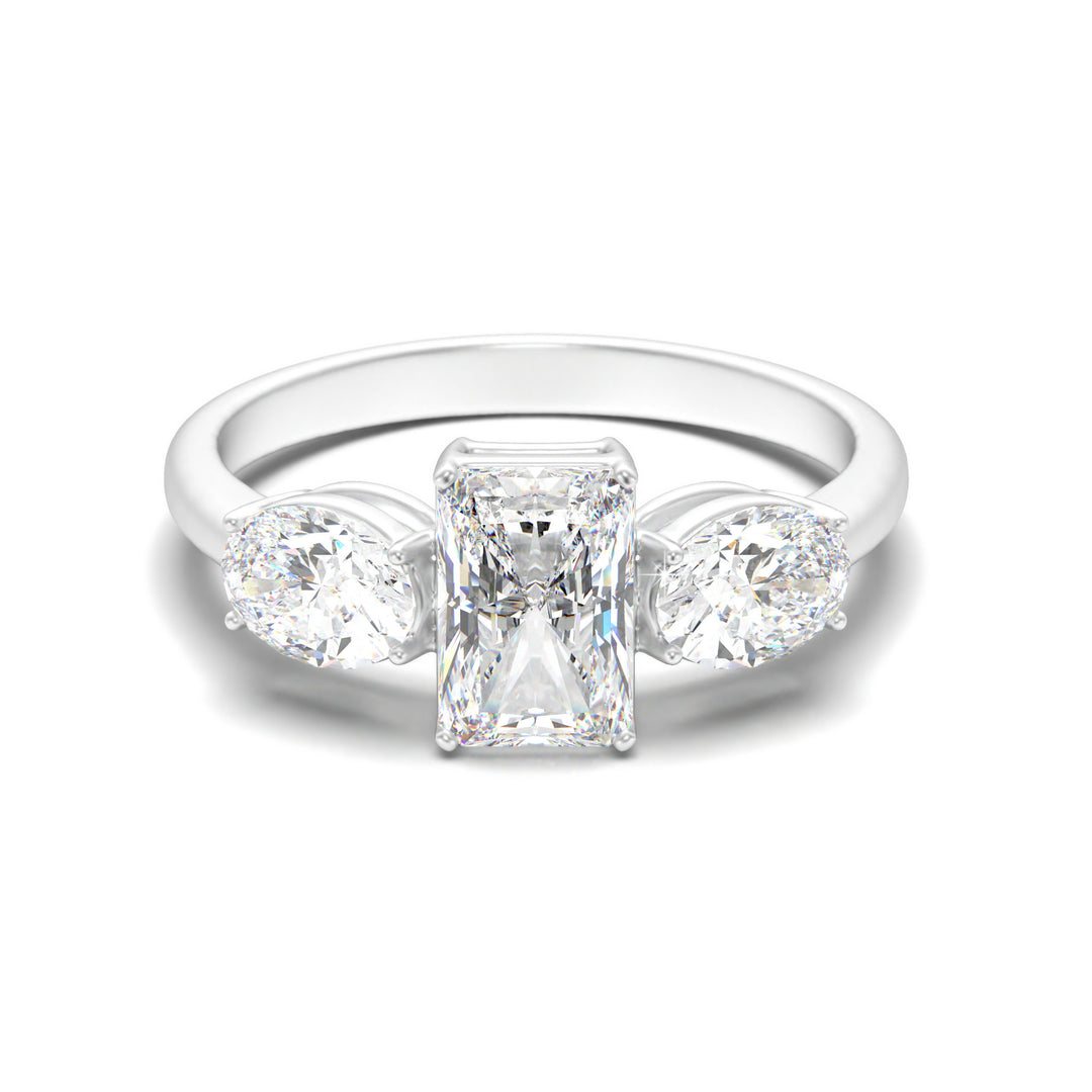 Albertine  Radiant Three-Stone Brilliance