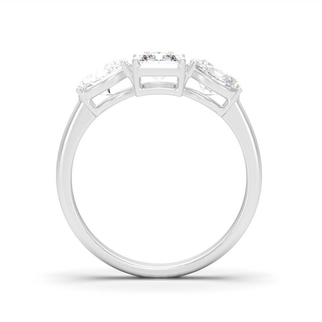 Albertine  Radiant Three-Stone Brilliance