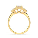 Load image into Gallery viewer, Chiara - Vintage-Inspired Emerald Diamond Ring