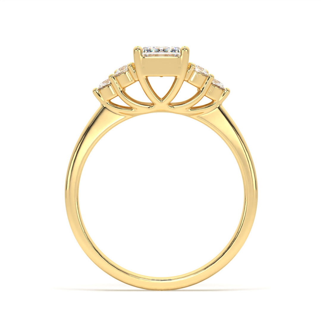 Chiara - Vintage-Inspired Emerald Diamond Ring