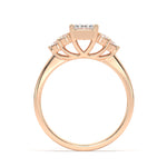 Load image into Gallery viewer, Chiara - Vintage-Inspired Emerald Diamond Ring