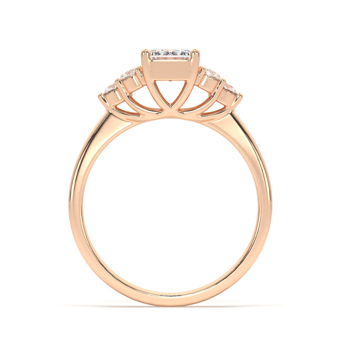 Chiara - Vintage-Inspired Emerald Diamond Ring