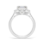 Load image into Gallery viewer, Ludovica - Elegant Three-Stone Emerald Diamond Ring