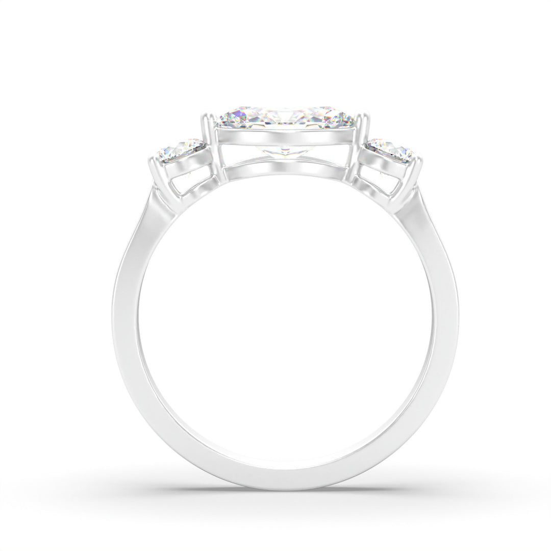 Alessia  Marquise Diamond Three-Stone Ring