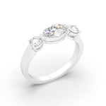 Load image into Gallery viewer, Alessia - Marquise Diamond Three-Stone Ring