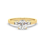 Load image into Gallery viewer, Allegra - Round Diamond Trilogy Ring