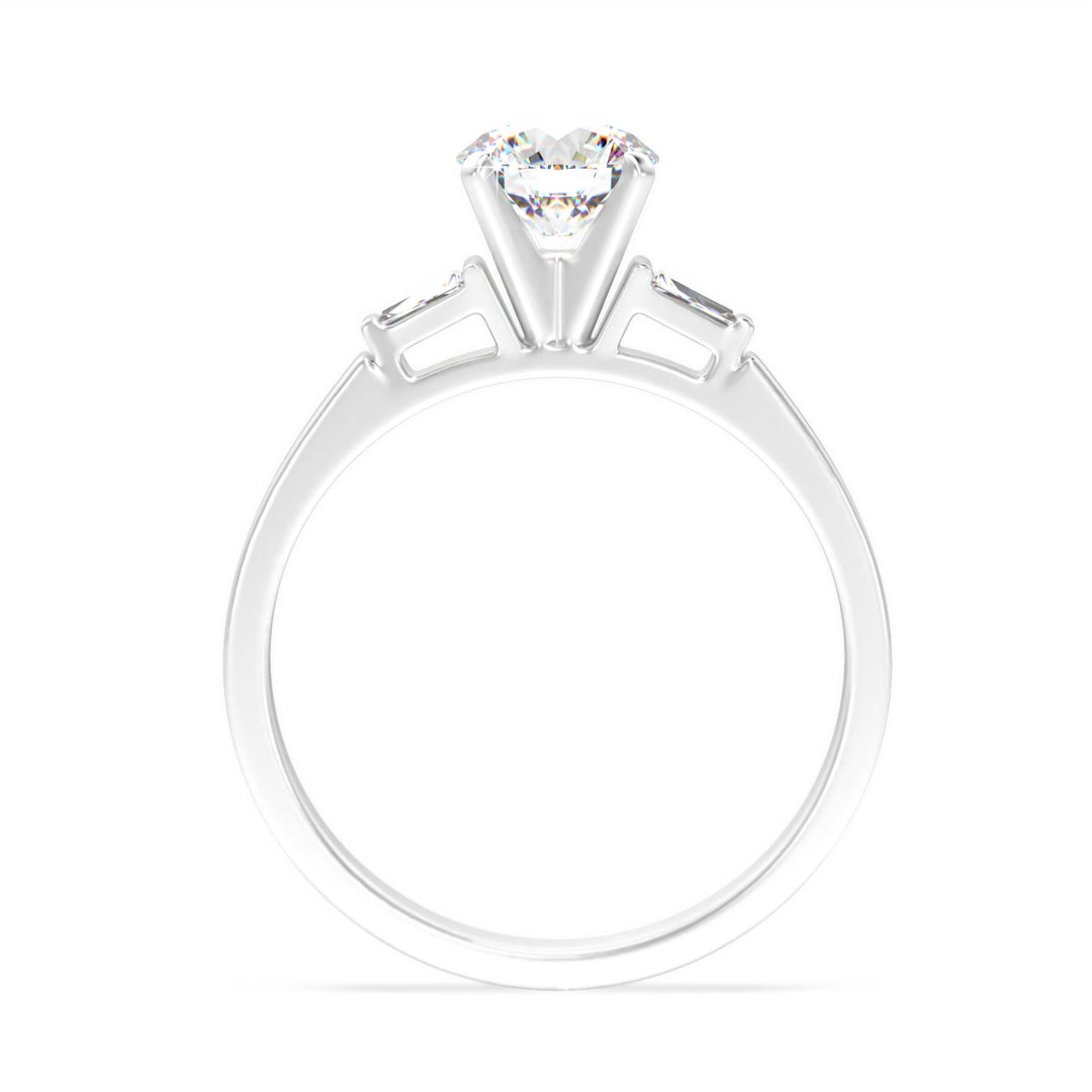 Allegra  Round Diamond Trilogy Ring