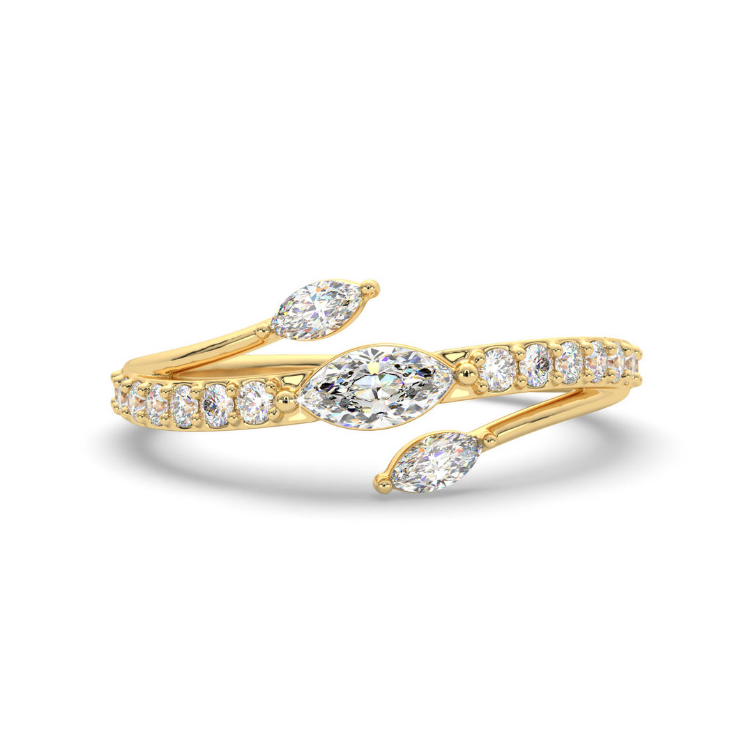 Anselma  Marquise Diamond Wrap Ring
