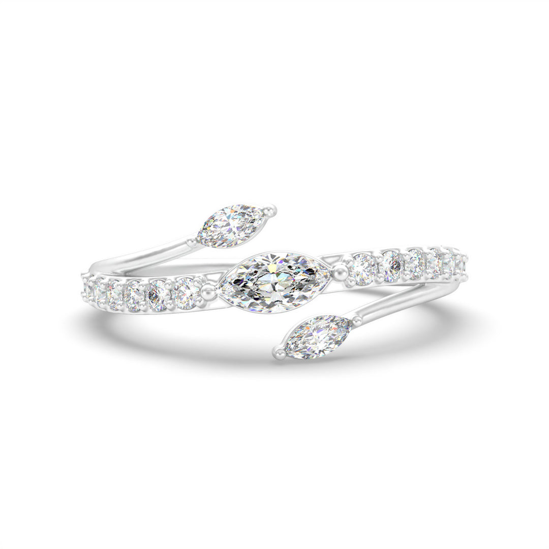 Anselma  Marquise Diamond Wrap Ring