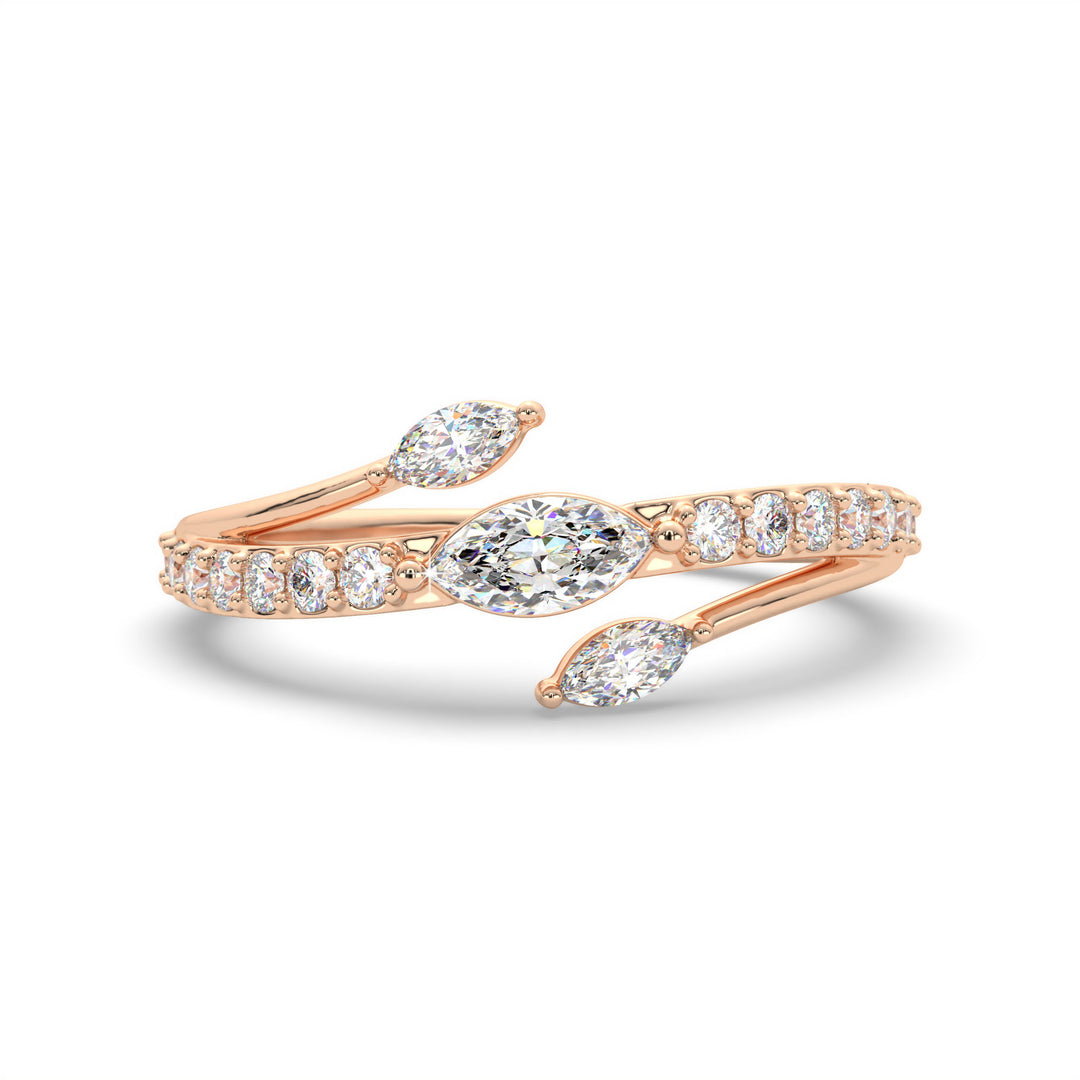 Anselma  Marquise Diamond Wrap Ring
