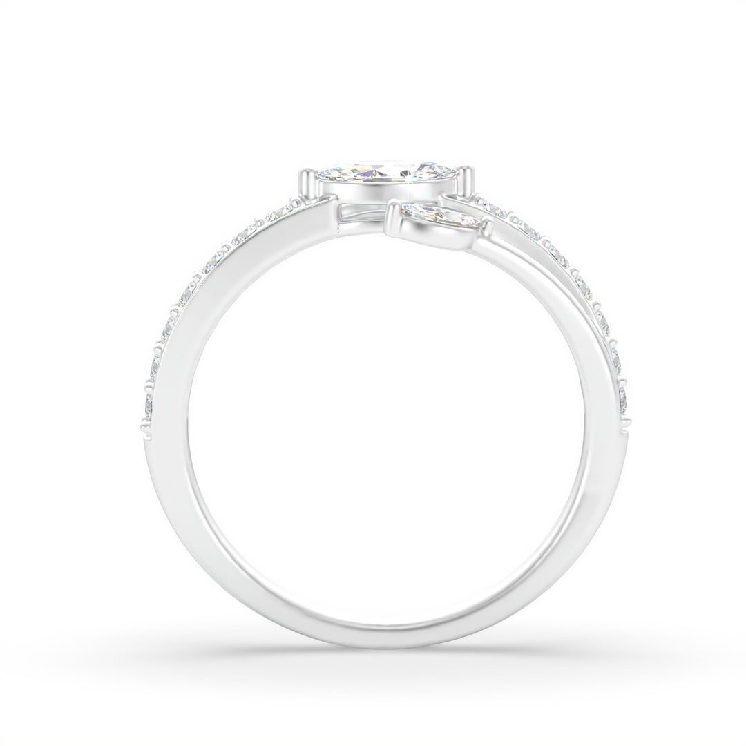 Anselma  Marquise Diamond Wrap Ring