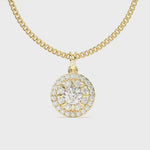 Load and play video in Gallery viewer, Colette - Radiant Diamond Halo Pendant