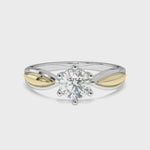 Load and play video in Gallery viewer, Valérie - Elegant two-tone solitaire