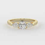 Load and play video in Gallery viewer, Charlotte - Radiant trio diamond ring