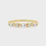 Load and play video in Gallery viewer, Cecilia <br> Elegant Marquise Diamond Band